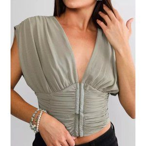 NWT Free People Aria Ruched Top, Size XS